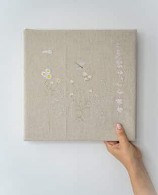 Embroidered Wall Art – Meadow Flowers II